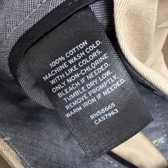 Mens Nordstrom Classics Beige Wrinkle-Free Cotton Blend Pants 29W X 32L - New - Picture 7 of 8